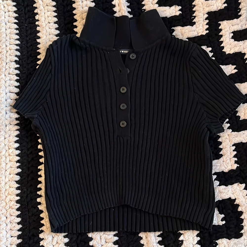 black brandy crop top